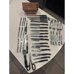 Cutco Knife Set with 32 slot Block -49 Pieces -  Knives, Utensils,
